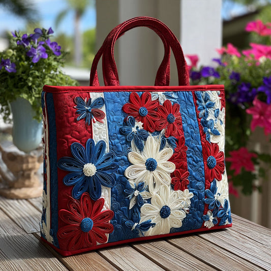 Daisies of July Quilted Tote Bag NCU0PT8184