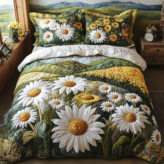 Daisy Delight Quilted Bedding Set NCU0DV4797