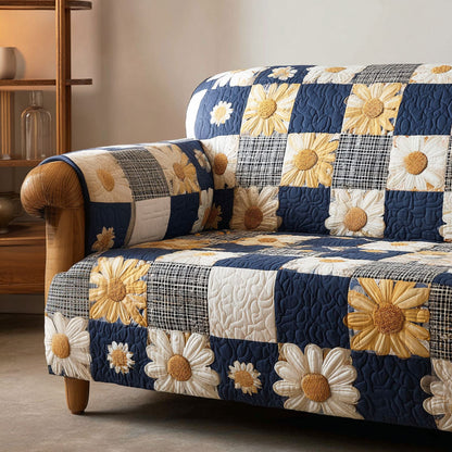 Daisy Breeze Quilted Sofa Cover NCU0TD2393