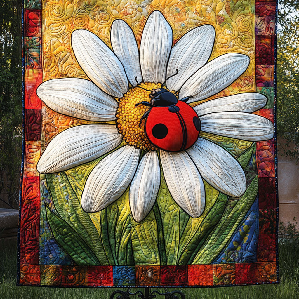 Bug Patchwork Daisy Bug Charm Quilted Blanket NCU0NT2889 – Vantique