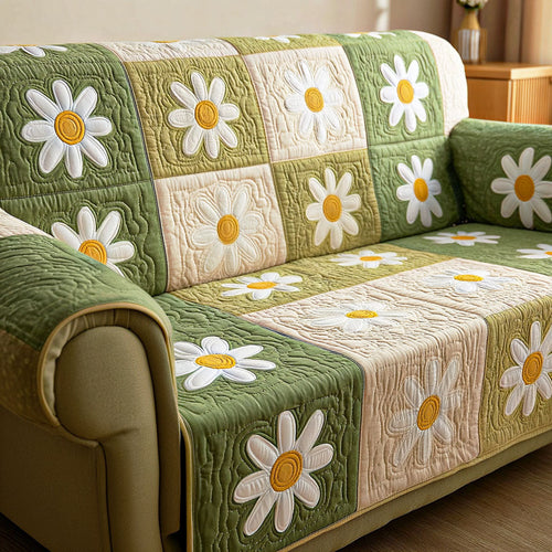 Daisy Calm Quilted Sofa Cover NCU0TD2390