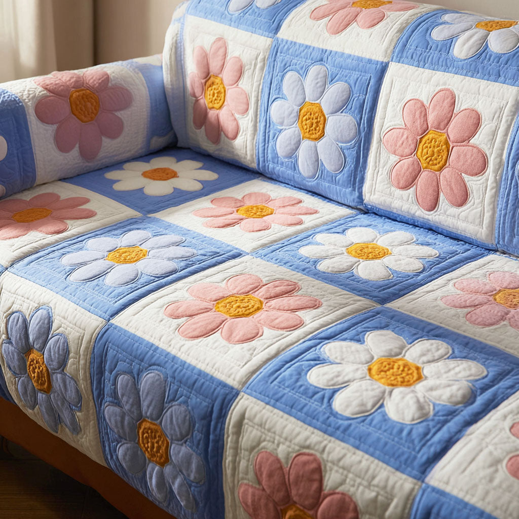 Daisy Comfort Quilted Sofa Cover NCU0TD2389