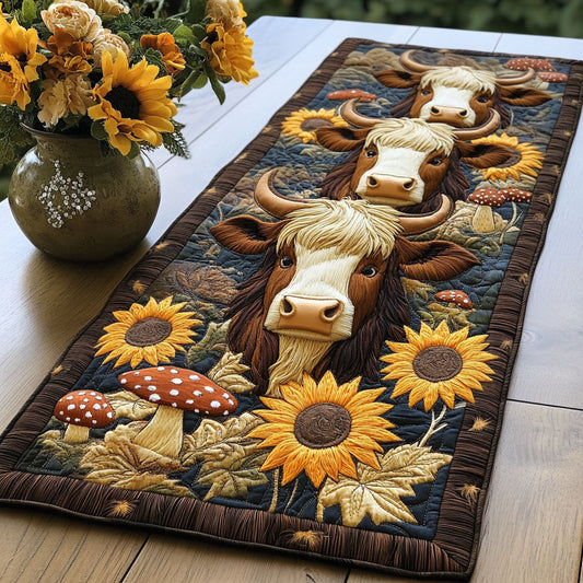 Daisy Delight Quilted Table Runner NCU0NT3983