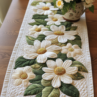 Daisy Dreams Quilted Table Runner NCU0VL2007