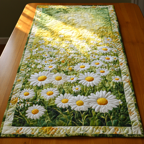 Daisy Dreamscape Quilted Table Runner NCU0DK6021