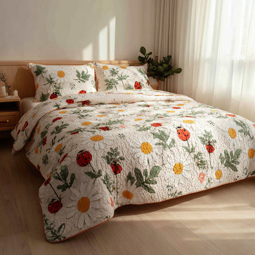 Daisy Drift 3-Piece Quilted Bedding Set NCU0VL3308