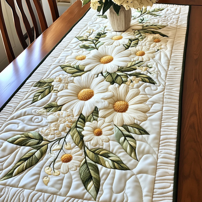 Daisy Field Quilted Table Runner NCU0VL2017