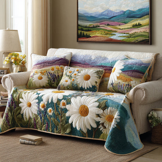 Daisy Fields Quilted Sofa Cover NCU0DV8989