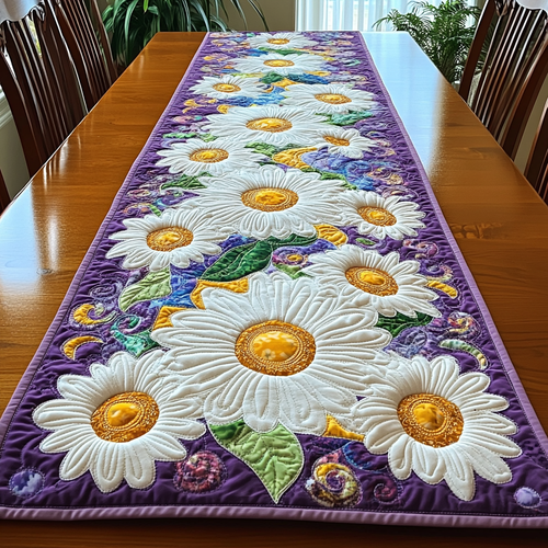 Daisy Fields Quilted Table Runner NCU0DK6032