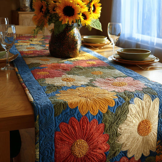 Daisy Fields Quilted Table Runner NCU0DV9568