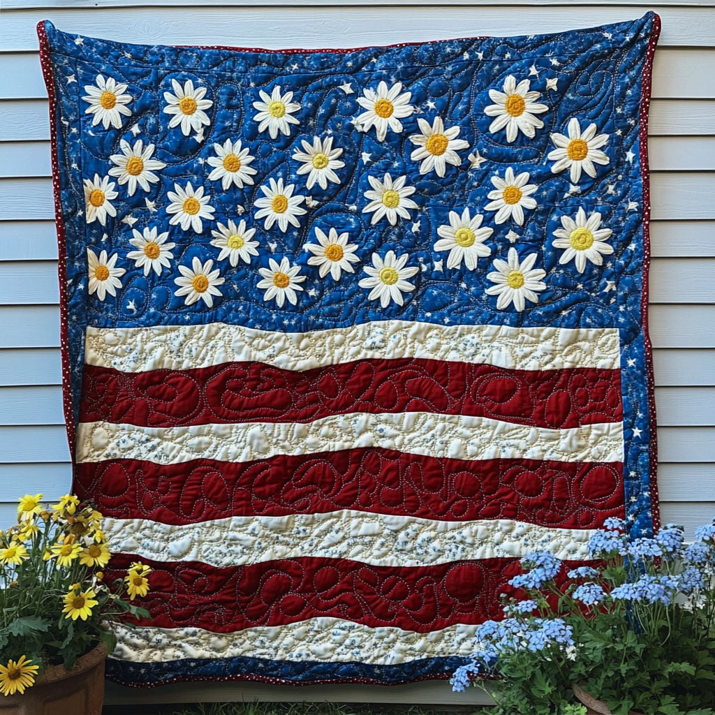 Daisy Freedom Quilted Blanket NCU0NT7071