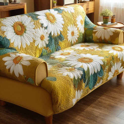Daisy Glow Quilted Sofa Cover NCU0TD2396
