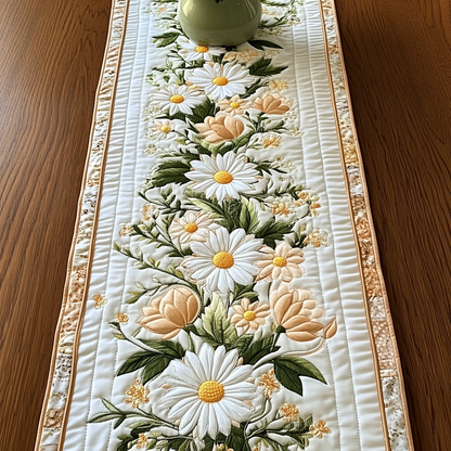 Daisy Glow Quilted Table Runner NCU0VL2012