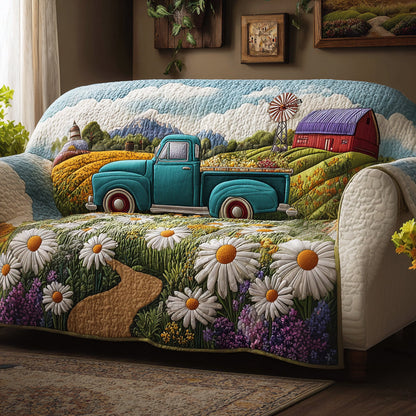 Daisy Serenade Quilted Sofa Cover NCU0DV8997
