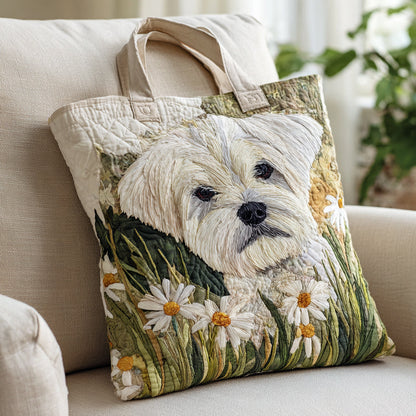 Daisy Shih Tzu Quilted Tote Bag NCU0HH1425