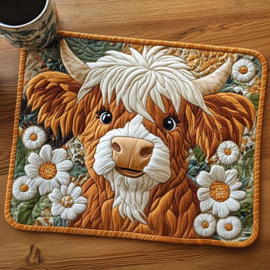 Daisy Smile Quilted Placemat NCU0NT4347