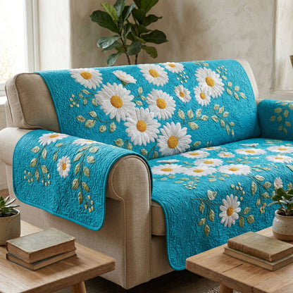 Daisy Spring Quilted Sofa Cover NCU0TD2517