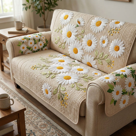 Daisy Touch Quilted Sofa Cover NCU0TD2513