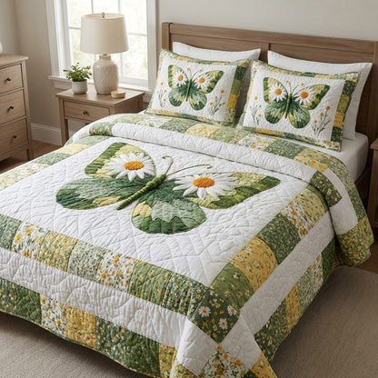 Daisywing 3-Piece Quilted Bedding Set NCU0VL3325