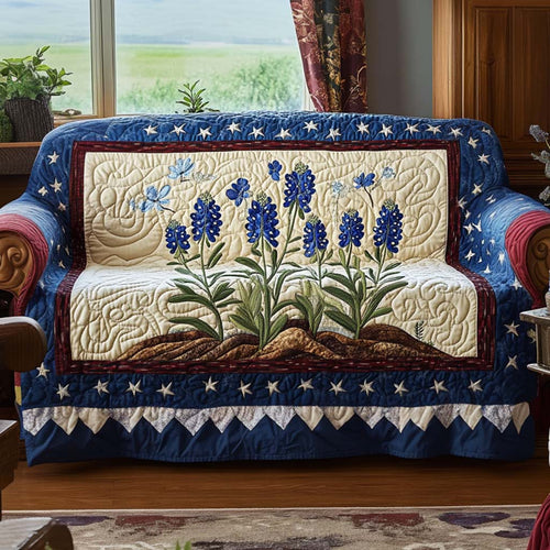 Dallas Flower Quilted Sofa Cover NCU0NT10798
