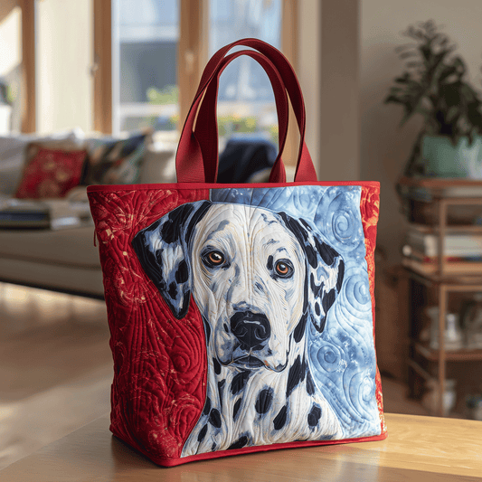 Dalmatian Whimsy Quilted Tote Bag NCU0TH2792