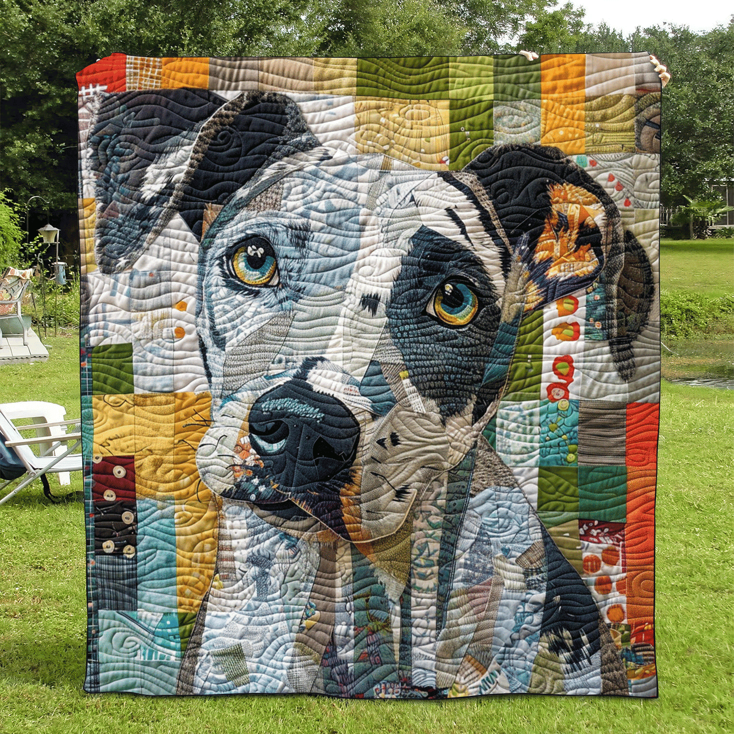 Dalmatian's Eyes Quilted Blanket NCU0DV318