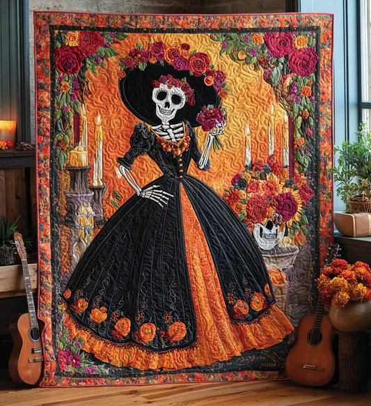 Dance of the Dead Quilted Blanket NCU0PT8527