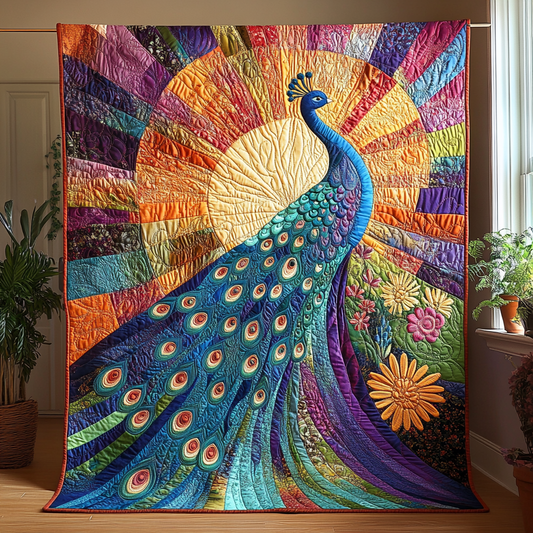 Dancing Colors Quilted Blanket NCU0DV3397