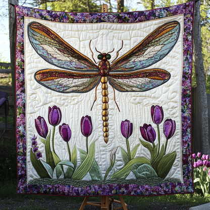 Dancing Dragonfly Quilted Blanket NCU0DK3965