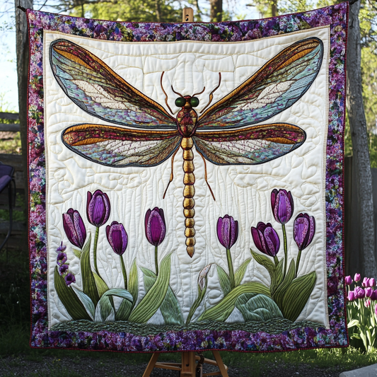 Dancing Dragonfly Quilted Blanket NCU0DK3965