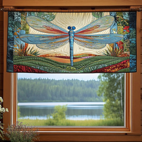 Dancing Dragonfly Quilted Valance NCU0PT4596