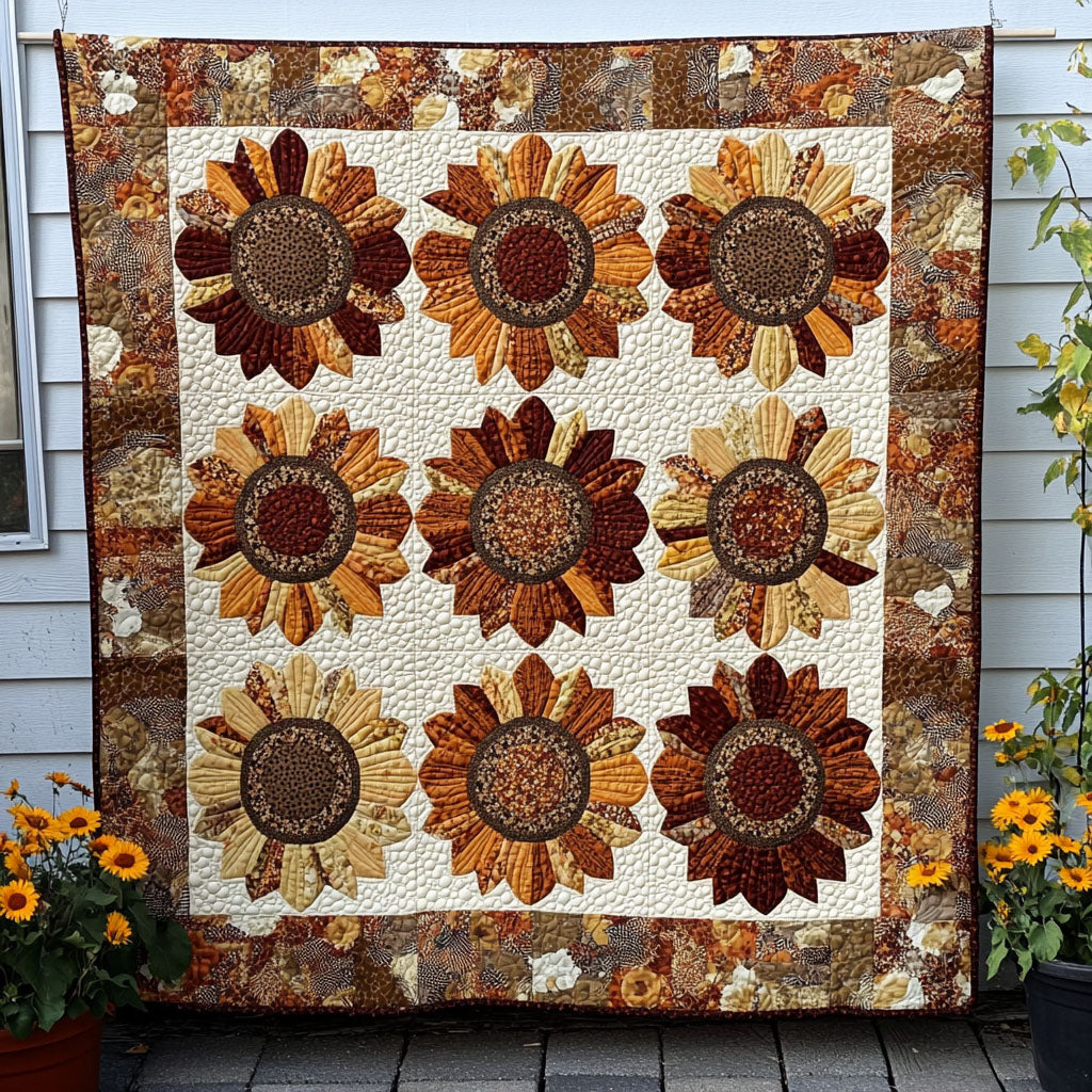 Dancing Sunlight Quilted Blanket NCU0NT6862