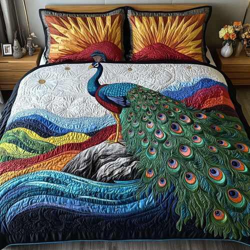 Dancing Through the Garden 3-Piece Quilted Bedding Set NCU0PT5936