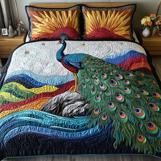 Dancing Through the Garden 3-Piece Quilted Bedding Set NCU0PT5936