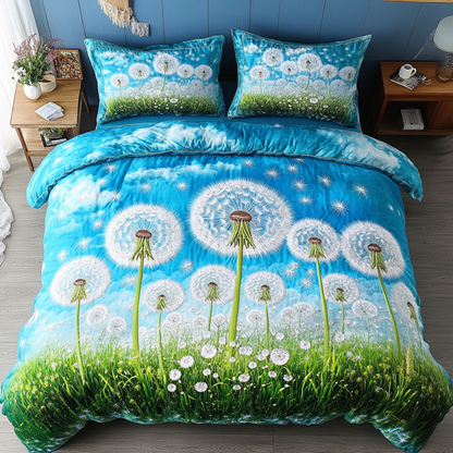 Dandelion Breeze 3-Piece Quilted Bedding Set NCU0DK5939