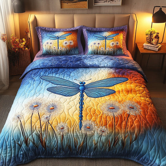 Dandelion Breeze 3-Piece Quilted Bedding Set NCU0NT5403