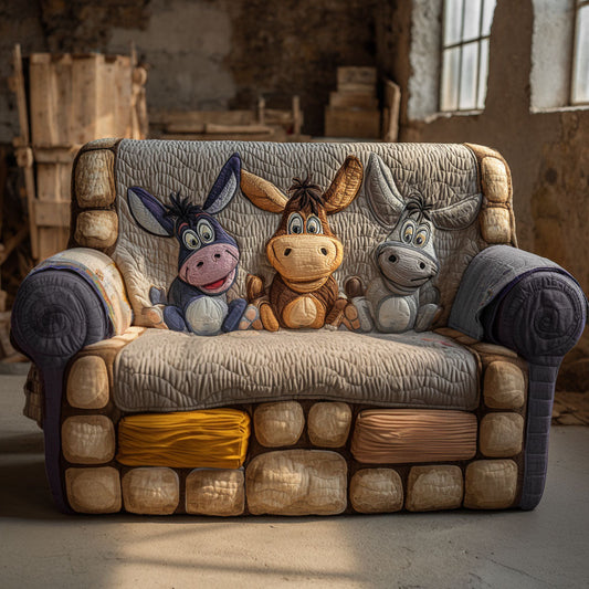 Dandelion Donkey Quilted Sofa Cover NCU0PT11115