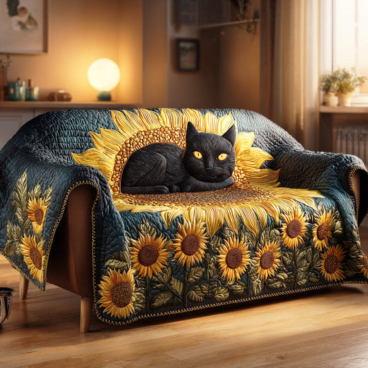 Dark Bloom Quilted Sofa Cover NCU0TD1212
