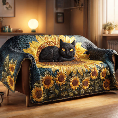 Dark Bloom Quilted Sofa Cover NCU0TD1212