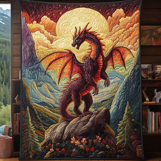 Dark Ember Quilted Blanket NCU0DV5115