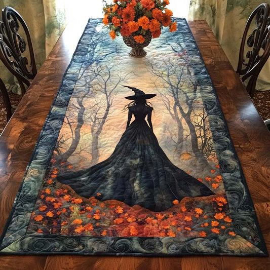 Dark Enchantment Quilted Table Runner NCU0NT9480