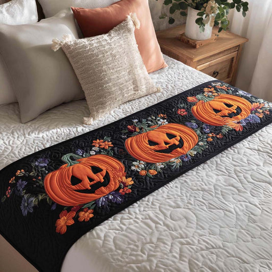 Dark Harvest Quilted Bed Runner NCU0NT9431