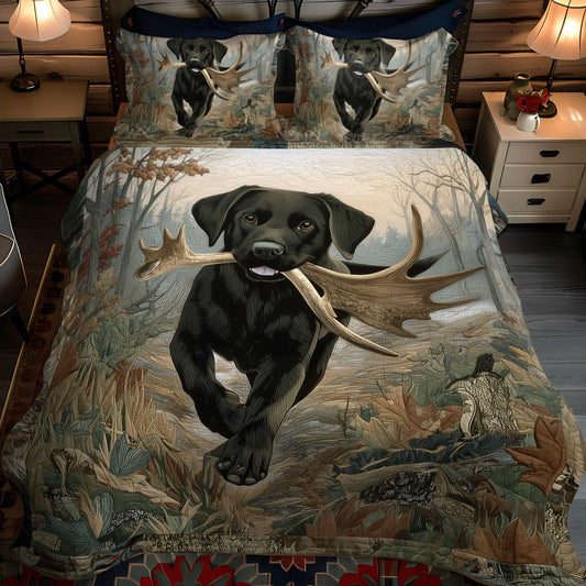 Dark Hound 3-Piece Quilted Bedding Set NCU0PT7468