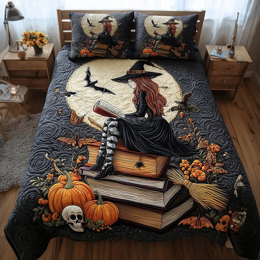 Dark Library Quilted Bedding Set NCU0TH3208