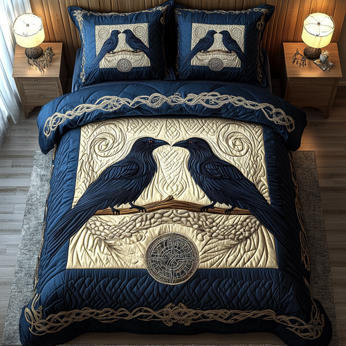 Dark Sentinel 3-Piece Quilted Bedding Set NCU0DK4973