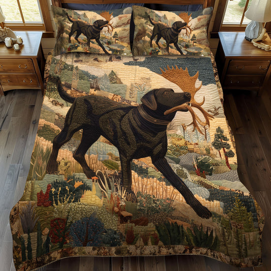 Dark Trailblazer 3-Piece Quilted Bedding Set NCU0PT7469