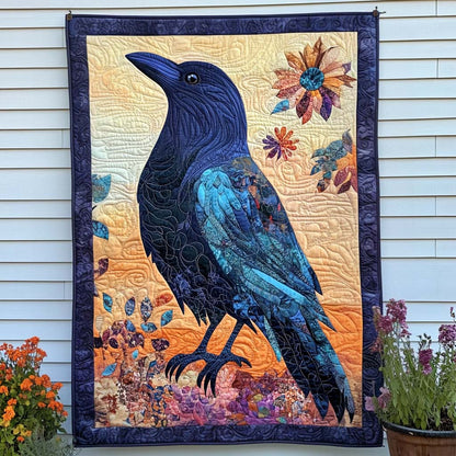 Dark Winged Watcher Quilted Blanket NCU0NT8034