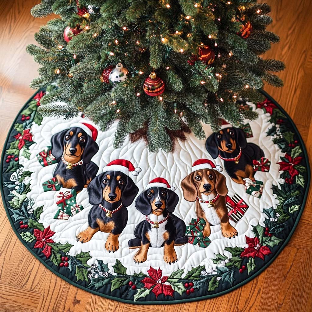 Dashie Dream Christmas Quilted Tree Skirt NCU0NT1813