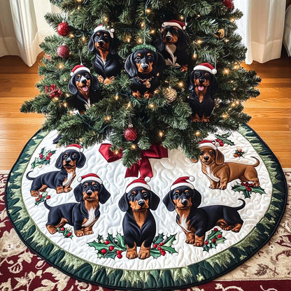 Dashie Dreams Christmas Quilted Tree Skirt NCU0NT1783