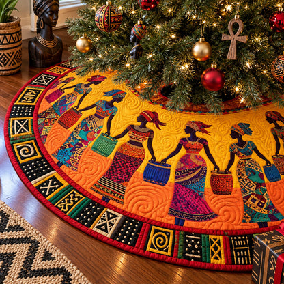 Daughters of Heritage Christmas Quilted Tree Skirt NCU0PT12083